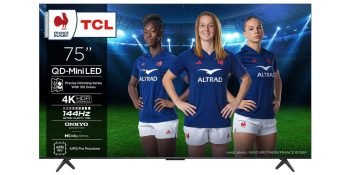 TCL 75C61K (75C6K) - Téléviseur QD-Mini LED 4K de 189 cm