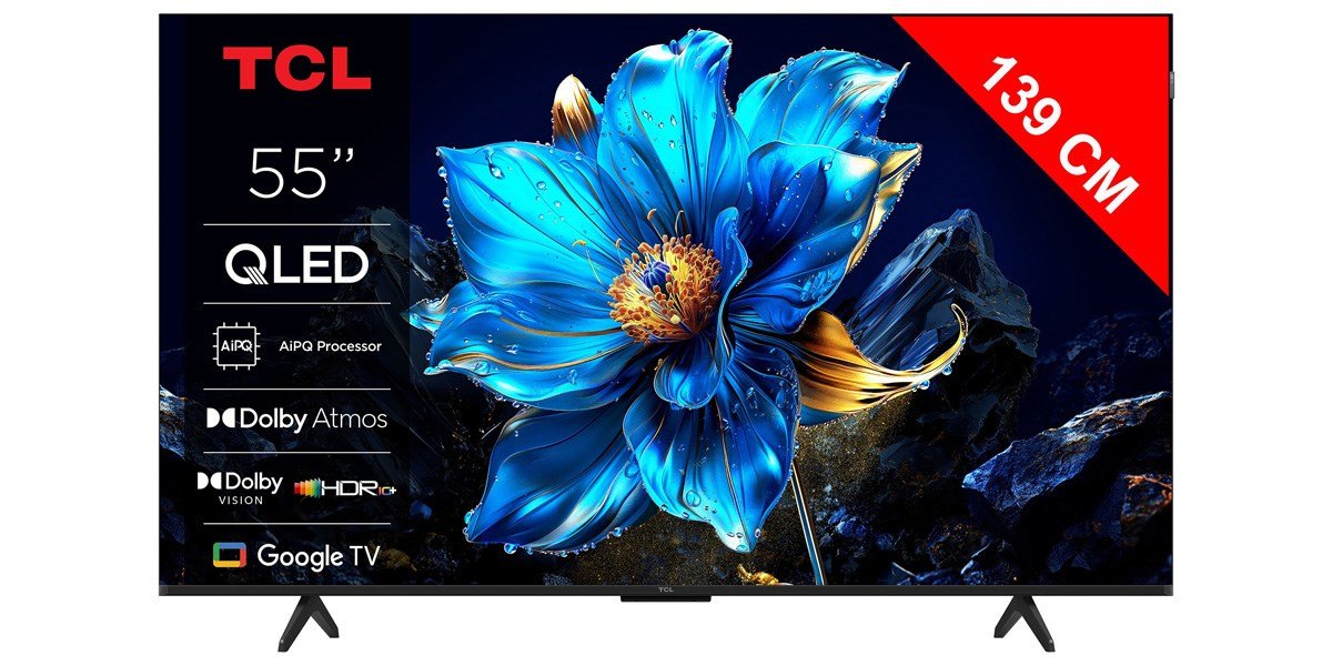 TCL 55T69C - Téléviseur QLED 4K de 139 cm
