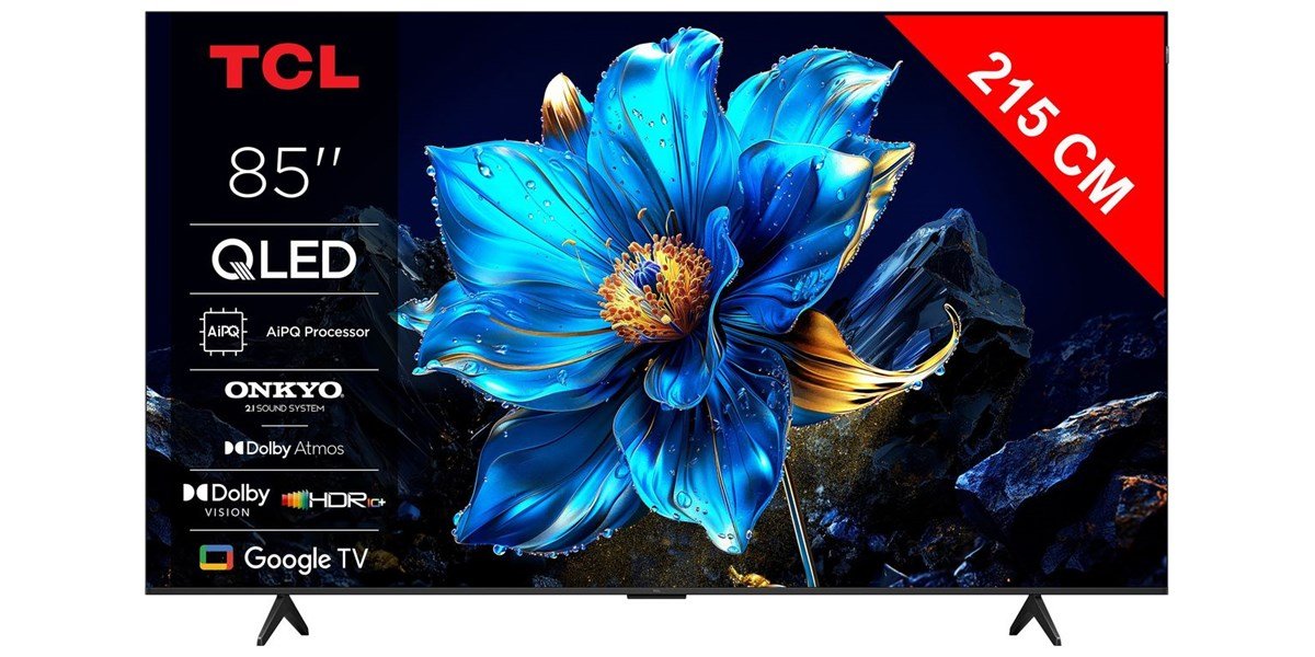 TCL 85T69C - Téléviseur QLED 4K de 213 cm