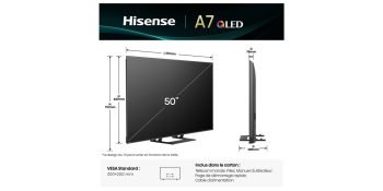 Hisense 50A7Q - Téléviseur QLED 4K de 126 cm